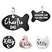 Ultra Joys Cat Tags Personalized Small Cat Dog ID Tag - Cat Collar with Name Tag Pet Tags for Cats - Stainless Steel Cat Name Tags - Pet Tags for Cats Both Side Engravable, Fish Tag in Black