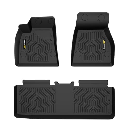 G-PLUS Cargo Liners Compatible with Tesla Model S 2015-2020 (Only for Model S Badging) 1st & 2nd Row 3PCS All Weather Full Cover Protection