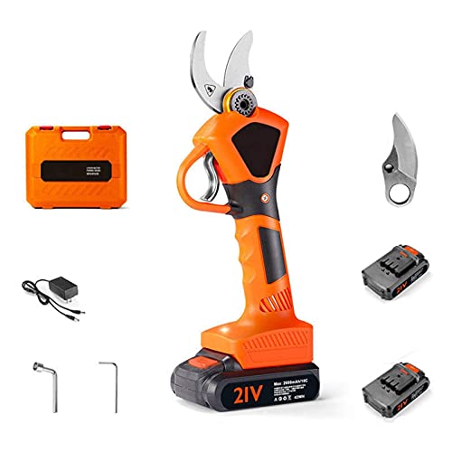 Nuevas tijeras de podar eléctricas profesionales Tijeras de corte de jardín recargables Tijeras de podar eléctricas inalámbricas con batería de iones de litio de 21 V Diámetro de corte de 30 mm Herram