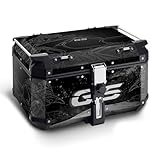  ADESIVI VALIGIA COMPATIBILE CON BMW R 1250 GS ADV TOP CASE GIVI TREKKER 58 LT Dark Hole Style GV58-VA2-FM-017 (3 RIVETTI, SENZA SAGOMA PER LO SCHIENALE)