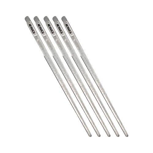 TOKIDNY 5 Stück Teiliges Flechtnadeln für Lederband DIY Handwerk Langlebige Nähnadeln mit Zwei Löchern Geeignet für Flechten und Lederarbeiten Robust und Vielseitig Einsetzbar