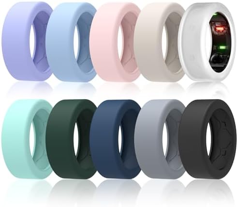 10 Pack Ring Cover for Oura Ring Gen 4/Gen 3/Samsung Ring/Ultrahuman Ring, Silicone Oura Ring Cover