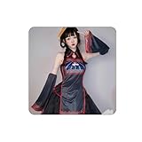 [SEXYTINE] キョンシー コスプレ 小悪魔 中国 ゾンビ ホラー 衣装 袖 ワンピース セクシー ゾンビ ホラー コスチューム コスプレ ハロウイン パーティー 3点セット (3点セット)