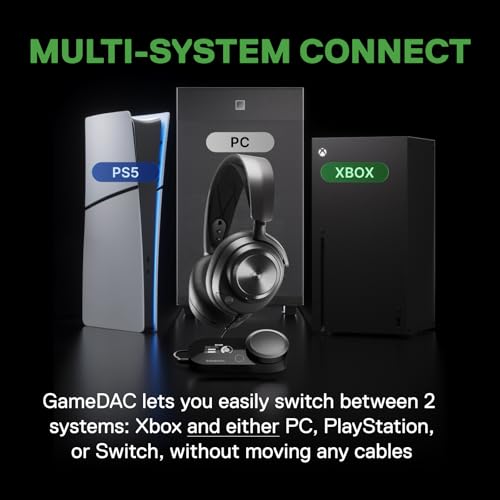 SteelSeries Arctis Nova Pro for Xbox Multi-System Gaming Headset - Premium Hi-Fi Drivers - Hi-Res Audio - 360° Spatial - GameDAC Gen 2 - Stealth Retractable Mic - Xbox, PC, PS5/PS4, Switch by SteelSeries - Image 2