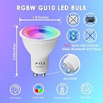 FTL GU10 LED Ampoule de lumière à changement de couleur avec télécommande, RGB Ampoules lumineuses dimmables colorées 5W 40W Équivalent, 2700K-6000K, Minuterie, Ampoule Spot pour éclairage encastré de piste, paquet de 6