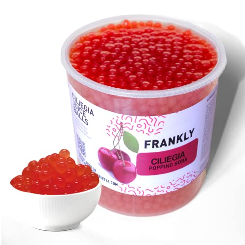Popping Boba - Für Bubble Tea, Joghurt, Kuchen und Desserts (Kirsche, 3.2Kg) Cover