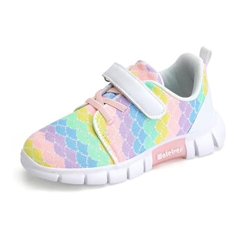 WateLves Lightweight Velcro Trainers for Girls Cover
