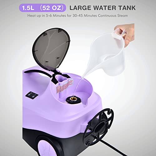 image for COSTWAY 2000W Multipurpose Steam Cleaner with 19 Accessories, Househol