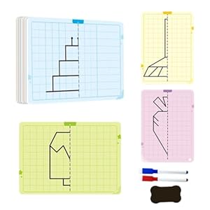 Generisch Symmetrie Zaubertafel Set mit 4 Farben