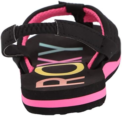 Roxy Girl's Vista 3 Point Sandal FLIP-Flop, Black 20, 10 M M US Toddler | Image 2