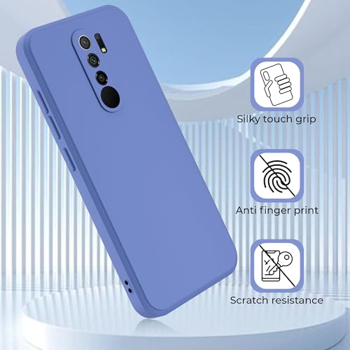 Image of A rtistque Back Cover Case for Redmi 9 Prime /Poco M2 with Camera Protection | Shockproof TPU | Stylish Protective Design | Slim Fit | Ultra Matte | Redmi 9 Prime /Poco M2 Back Cover - Blue