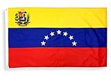 3x5 Foot Venezuela Flag 100% Polyester Double Stitched Edges 2 Brass Grommets Patriotic Independence Day