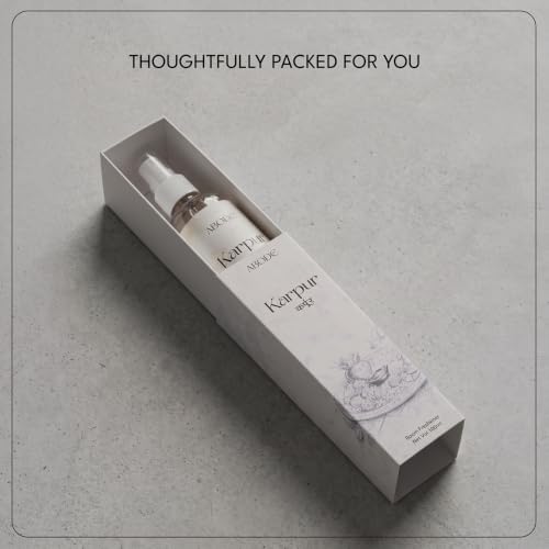 Image of ABODE Karpur Room Freshener | Camphor Sandalwood Ritual Spray | Spiritual Aromatherapy for Home and Pooja Space | Long-Lasting Fragrance | Paraben and Phthalate-Free | 100 ml
