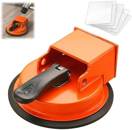 Floor Gap Fixer Tool, 2026 Enhanced Floor Suction Cup Tool for Gaps Vacuum Suction Cup for Laminate Vinyl Wood Tile Flooring (Burnt Orange)