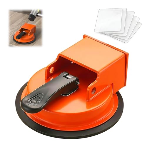 Floor Gap Fixer Tool, 2026 Enhanced Floor Suction Cup Tool for Gaps Vacuum Suction Cup for Laminate Vinyl Wood Tile Flooring (Burnt Orange)
