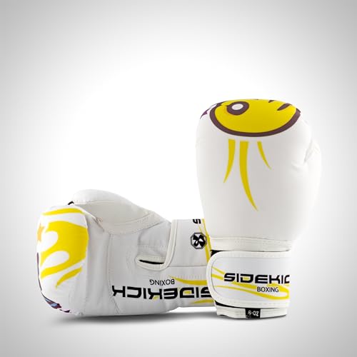 Guantes de boxeo para niños Sidekick Kids OK Emoji Design ligeros de 170 g