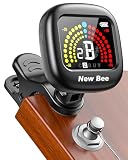 New Bee ギターチューナー 充電式 クリップチューナー 高精度 高速チューニング 自動オフ 小型 使いやすい GT40