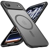 ImpactStrong Magnetic Guard Designed for iPhone 17 Air Case [Camera Protection] [Military Grade Drop Tested] [Compatible with MagSafe] Slim Translucent Matte Phone Case (6.6") - Black