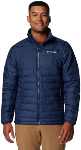 Columbia Jaqueta masculina Powder Lite II, Collegiate Navy, P