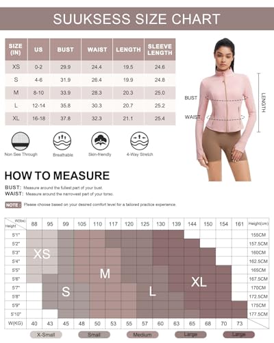 Image of SUUKSESS Women Golden Full Zip Up Workout Cropped Jackets Lightweight Athletic Yoga Tops