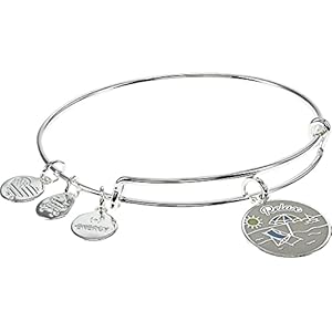 Alex-and-Ani-Celebrate-Happy-Retirement-Bracelet Alex and Ani Occasions Expandable Bangle for Women, Happy Retirement Charm, Shiny Silver Finish, 2 to 3.5 in