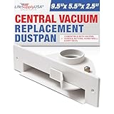 Central Vacuum Automatic Dustpan in White or Black Sweep Inlet Vacpan Vac Dust Pan