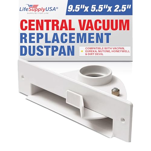 LifeSupplyUSA Central Vacuum Automatic Vac Dust Pan Sweep Inlet Valve White