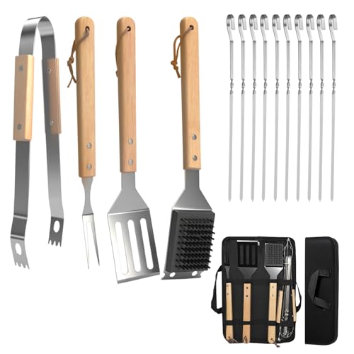 Homshsjhkis Ustensiles Barbecue, Ensemble Kit Barbecue...