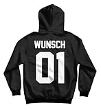 DESIGN - Ein klassischer schwarzer Unisex Pullover mit Individuellen Wunschaufdruck. Kombiniere Deinen Wunschtext oberhalb deiner Wunschnummer. Der Pullover eignet sich ideal als Geschenk für die/den Liebste/n oder auch für sich selbst.