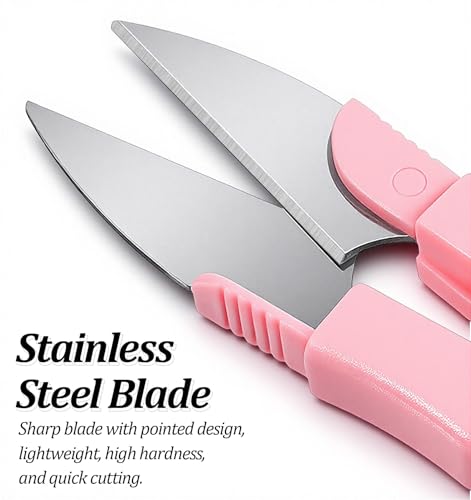 image for ValueBargain 3Pcs Thread Snips for Sewing, Embroidery Scissors with Co