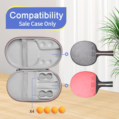 image for RLSOCO Table Tennis Paddle Case,Carrying Case for Ping Pong Paddles/Ta