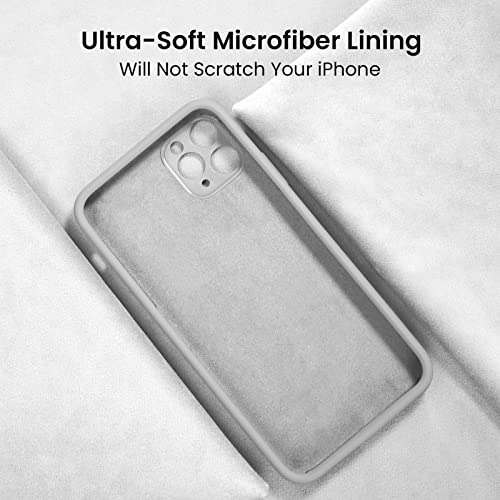Image of FireNova Designed for iPhone 14 Pro Max Case, Silicone Upgraded [Camera Protection] Case, Soft Anti-Scratch Microfiber Lining Inside, 6.7 inch, White