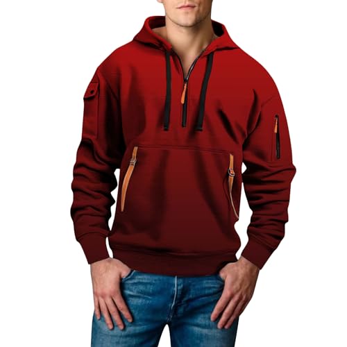 Sudadera hombre de otoño con capucha juvenil para lucir un estilo moderno