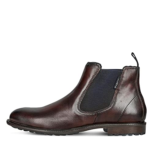 bugatti Herren Chelsea Boots 311A0A324100-6400 Weite Normal Pull-on Leder mid-Brown 43 EU