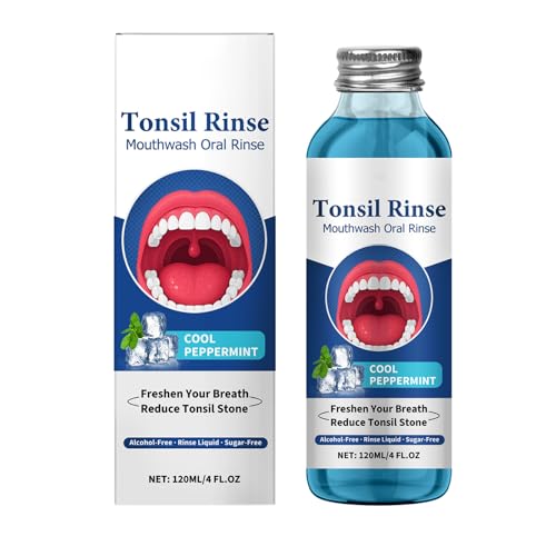 KOAHDE Bain de Bouche Oral à l'Huile de Coco Naturel,Huile De Menthe Poivrée Pour Blanchir Les Dents,Bouche à l'Huile de Noix de Coco et de Menthe Poivrée,120ML,1PC