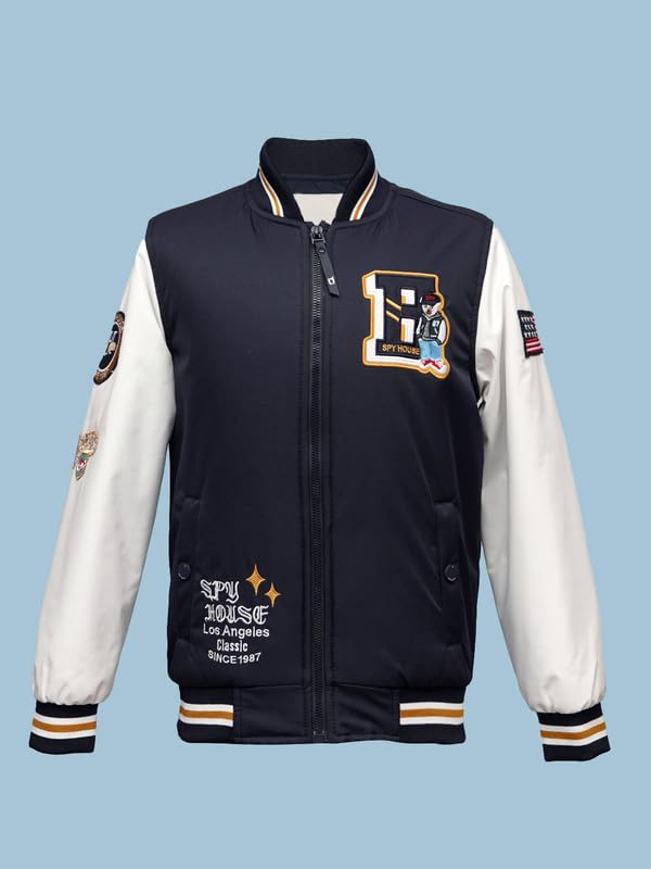 Image of Boys Solid Winter Wear Hooded Puffer Jacket For Kids