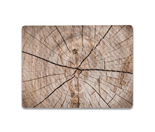 Image of MightySkins Carbon Fiber Skin Compatible with Microsoft Surface Laptop Go 3 (2023) Full Wrap Kit - Tree Rings | Protective, Durable Textured Carbon Fiber Finish | Made in The USA