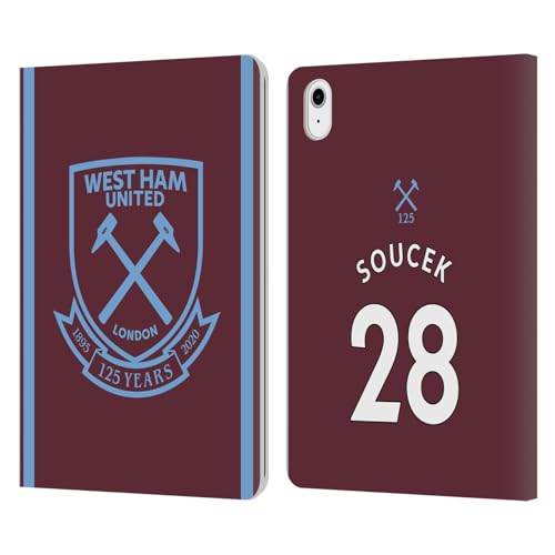 Coque cuir iPad Air Tomáš Souček West Ham United portefeuille