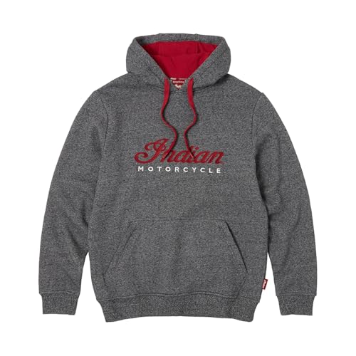 Indian Motorcycle Men's Logo Headdress Hoodie, Gray