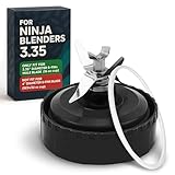 Ninja Blender Blade Replacement 6 Fin Male – Ninja Single Serve Blender Blade, 3.35” Stainless Steel for Smooth Blending, Compatible with BL770W/770BRN/740/770A/780C, 30/BL770/780/773CO/771/772 & more