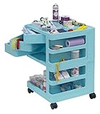 SD STUDIO DESIGNS Kubx Pro Mobile Rotating 4-Sided Storage Organizer with Multiple Compartments