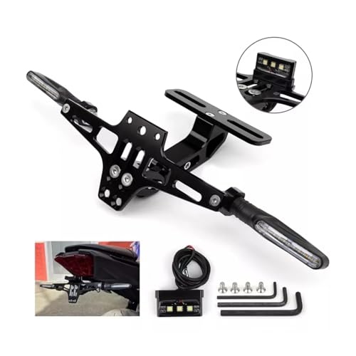 Support Plaque Immatriculation Suzuki SV650 GS500 DRZ400E avec Clignotants - 2