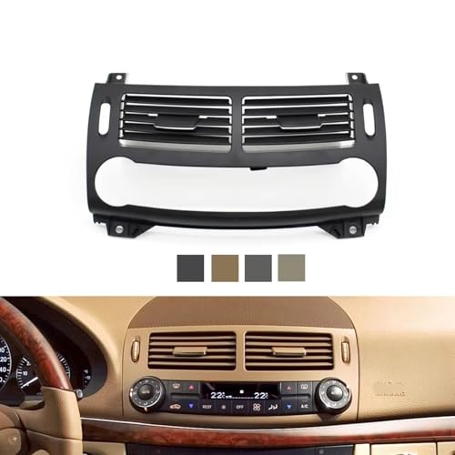 Grille d'aération centrale jaune 2118301854 ABS robuste pour console Classe E W211 2003-2008