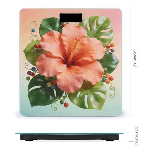 Báscula digital de baño BTCOWZRV con pantalla LCD y base antideslizante miniatura 2