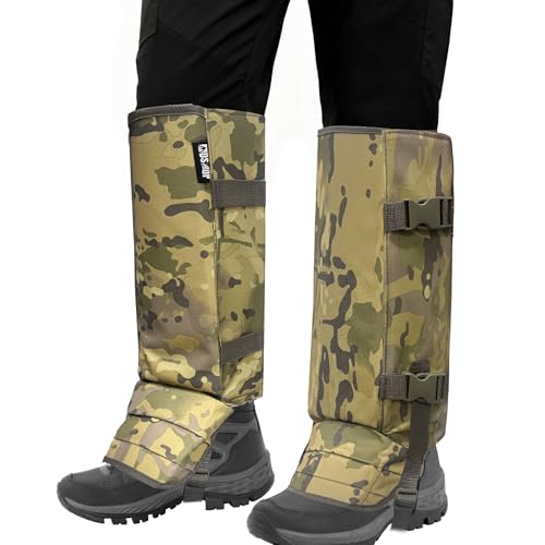 MDSTOP Snake Gaiters, Waterproof Snake Guards, Adjustable Snake Bite Protection for Lower Legs, Snake Chaps for Men & Women, Snake Proof Gaiters for Hunting,Hiking, Fishing, Farm Working