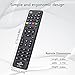 MYHGRC Universal Remote Control for All TVs, Blu-ray/DVD Players, Streaming Media Players, Soundbars, Cable Boxes and All Audio/Vido Devices - TV/DVD/AUX/CBL 4 in 1 Universal Remote Easy Setup