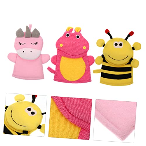 Beaupretty 6 Peças Lenço De Banho Infantil Esfregão De Banho Infantil Luva Esfoliante Corporal Espon