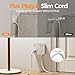 TESSAN Surge Protector Power Strip, 5 Ft Flat Plug Extension Cord with 3 USB (1 USB C) 8 Outlets, 900J Surge Protection, 3 Sided Outlet Extender with Power Switch for Office, Dorm Room Essentials