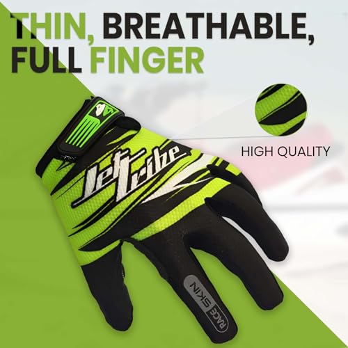 image for Jettribe Race Skin PWC Recreation Gloves - Silicone Throttle Grip for 
