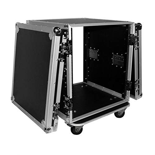 Prox Cases T-12Rss 12U - 12 Space Amp Rack - Road Gig Ready Flight Case W/Casters #TOP4